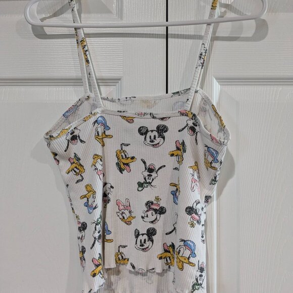 Disney Mickey and Friends Women's Tank Top, Size Large, Ribbed, Stretchy, Soft - Picture 6 of 10